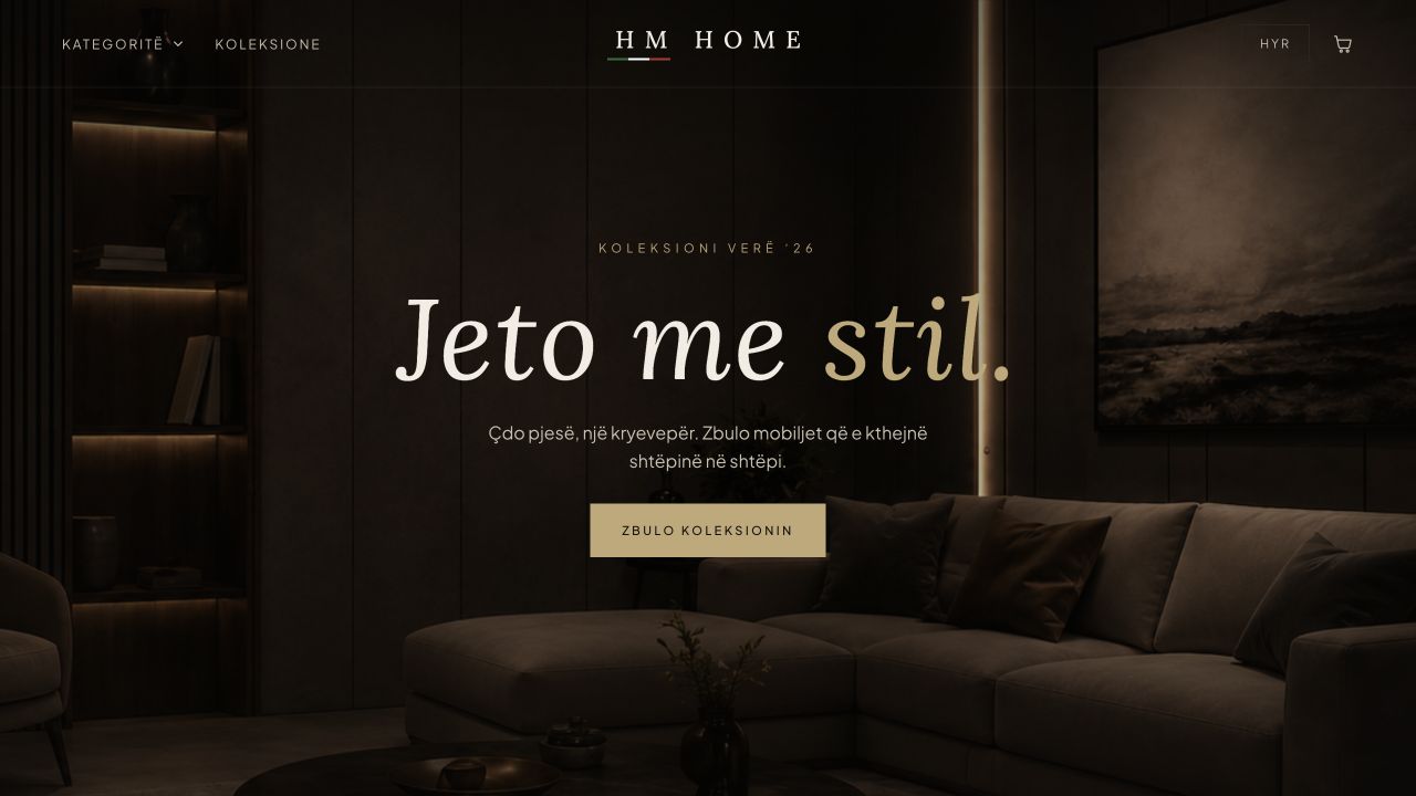 HM Home — E-commerce project by Treforge