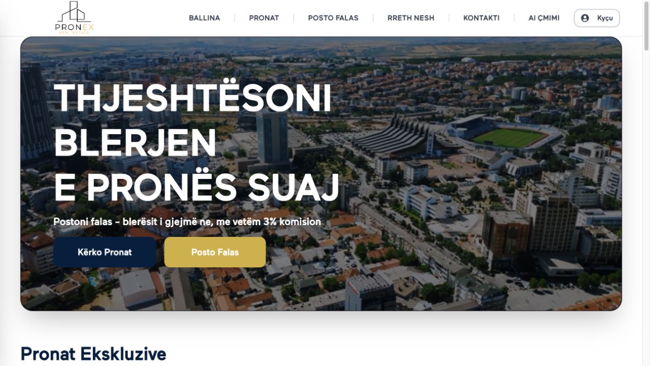 Pronex — Real Estate project by Treforge
